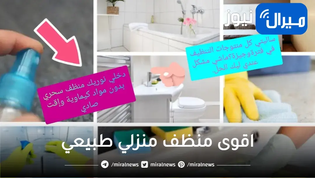 البيت هيبرق في ثواني .. اقوى منظف منزلي طبيعي لتلميع المنزل والزجاج والاثاث والسراميك ويخلصك من الدهون تماماً