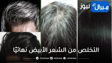 التخلص من الشعر الأبيض نهائيًا بدون أي مواد كيميائية وفي دقائق معدودة