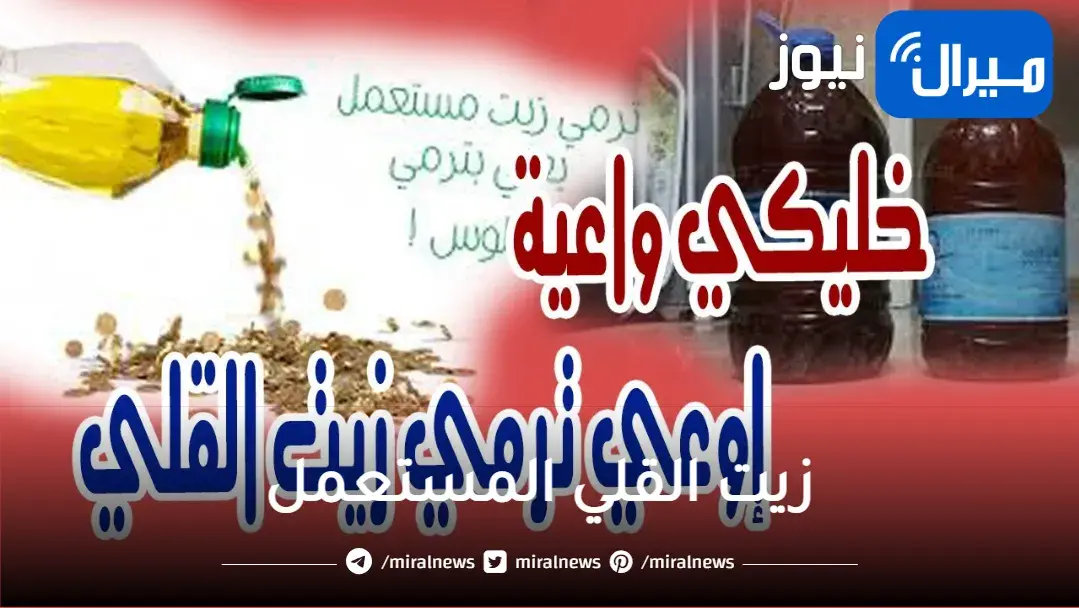 “أوعى تتخلص من زيت القلي أبدا”.. زيت القلي المستعمل كنز في البيت لسبب لن تصدقه