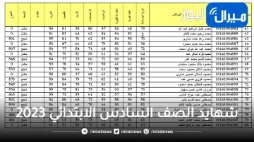 عاجل رابط نتائج الصف السادس الابتدائي العراق 2023 الدور الأول في جميع المحافظات عبر موقع وزارة التربية العراقية