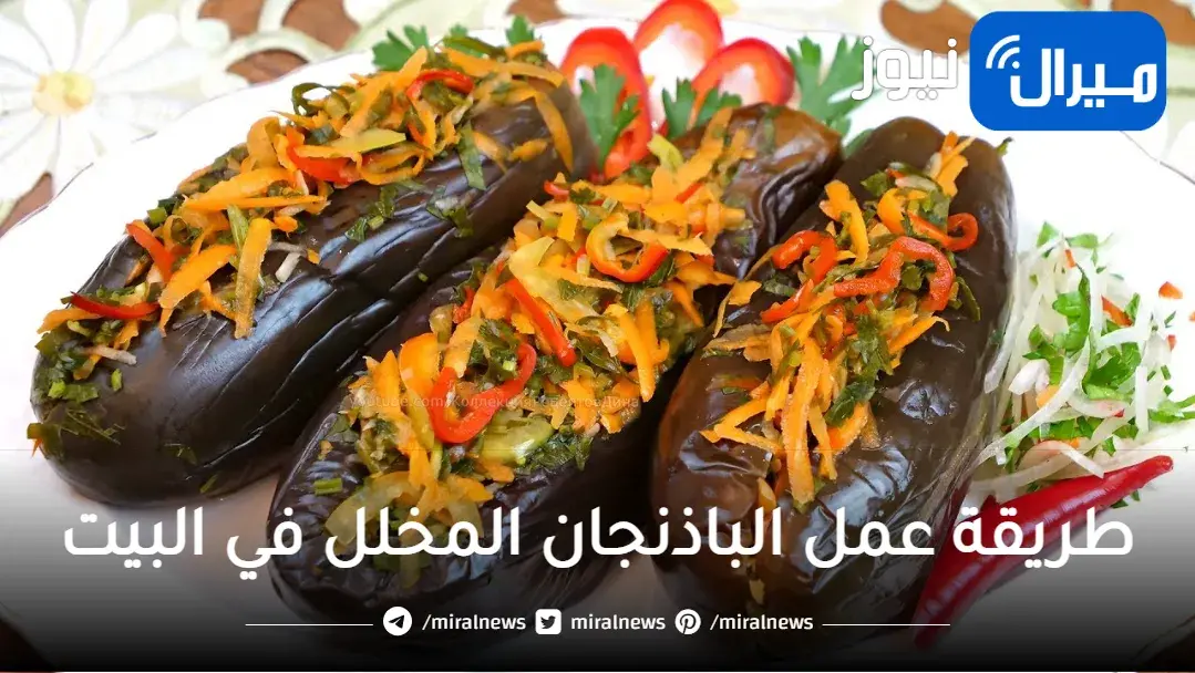 الباذنجان المخلل في البيت بطريقة المطاعم وسر الدقة والتبيلة والطعم حكاية