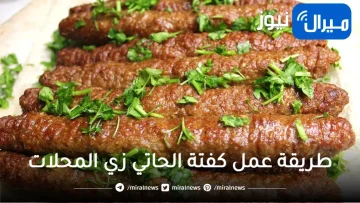 تتبيلة كفتة الحاتي الأصلية وطريقة تسوية كفتة المحلات بالتفصيل