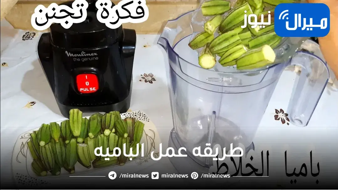 لو جربتيها مش هتبطلى تعمليها.. البامية فى الخلاط فكرة رائعة متخطرش على بال العفريت والنتيجة هتبهرك سبحان الله