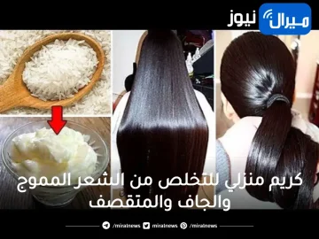 بإيدك تخليه حرير.. بكريم منزلى من صنع يديكى انسي الشعر المموج والجاف والمتقصف وتمتعى بشعر حرير