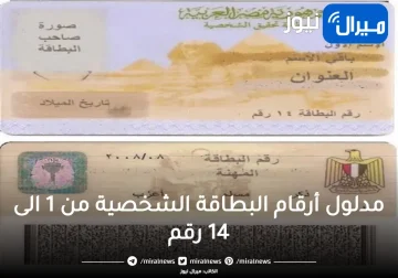 “طلع ليها دلالات”.. اعرف مدلول 14رقم الموجودين بطاقة الرقم القومي بتاعتك