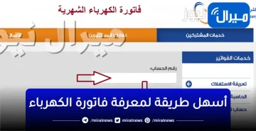 شركة الكهرباء السعودية استعلام فواتير