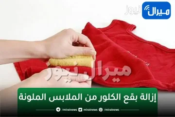 ملعقتي الجهنمية لإزالة بقع الكلور من الملابس الملونة نهائياً وبسرعة مهما كانت البقعة