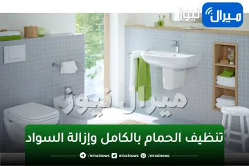 الخلطة السحرية الجبارة لتنظيف الحمام بالكامل وإزالة السواد والاصفرار من السيراميك والأحواض والبانيو