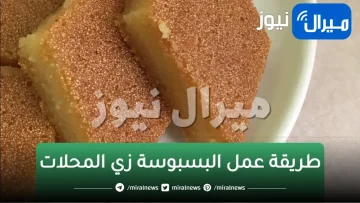 البسبوسة فى البيت أحلى من الجاهزة بتكاتها وحركتها