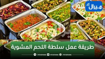 طريقة عمل سلطة اللحم المشوية مع الخضروات اللذيذة