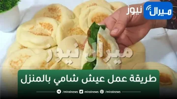 طريقة عمل عيش شامي بالمنزل بأقل التكاليف والنتيجة مضمونة