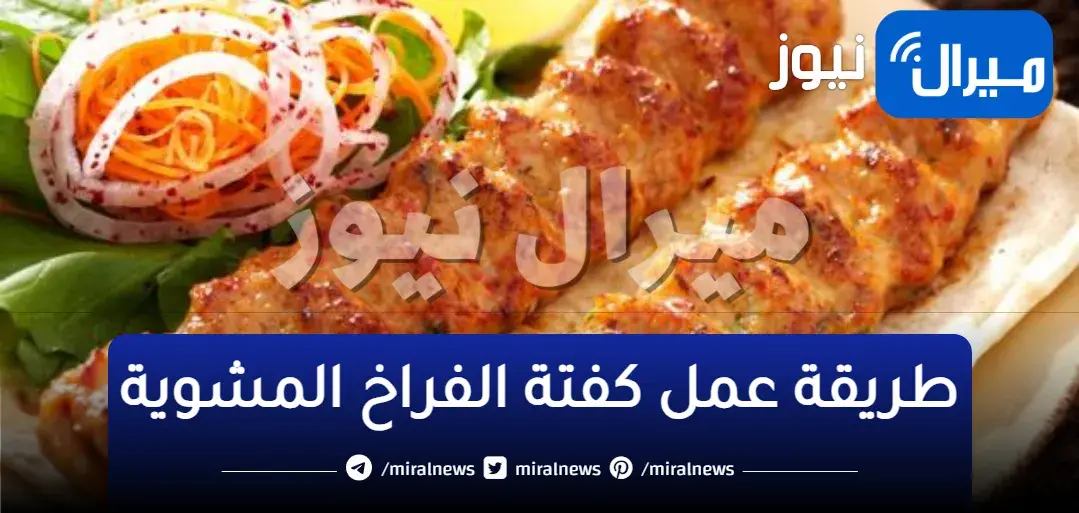 طريقة عمل كفتة الدجاج المشوية مثل الحاتي بكل سهولة
