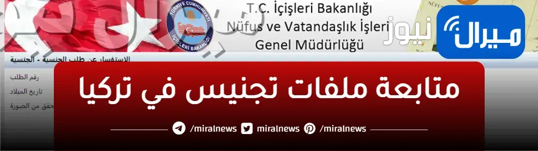 رابط متابعة مراحل التجنيس في تركيا