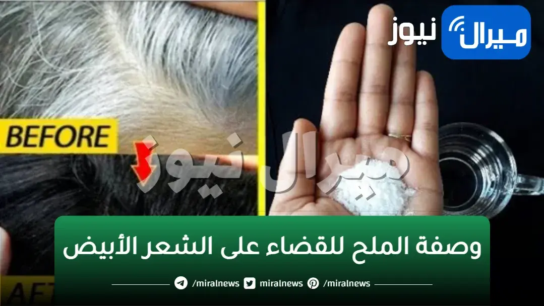 وصفة الملح للتخلص من الشعر الأبيض نهائيا والشيب المبكر في دقائق معدودة بدون رجوعه مرة أخرى