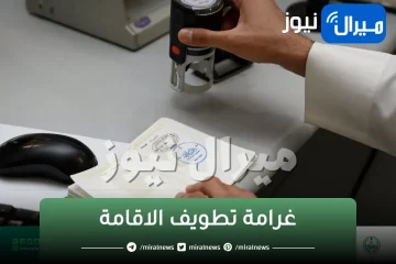 كم قيمة غرامة تطويف الاقامة