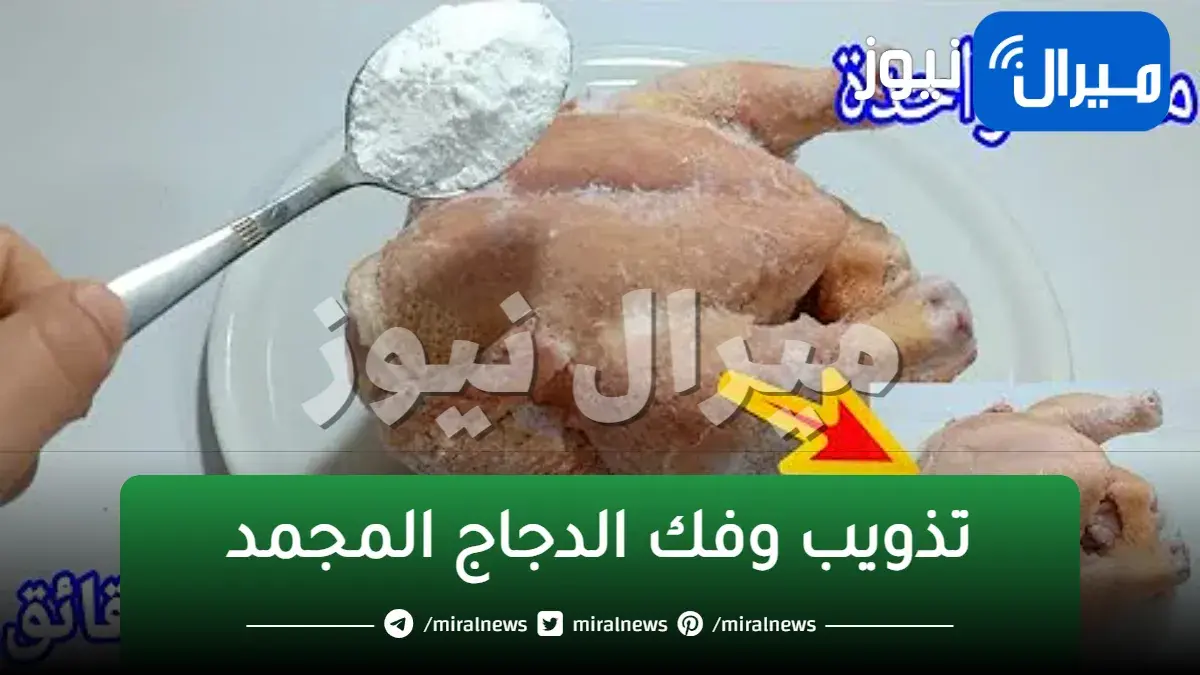 حتى لو مجمدة من سنين.. مكون سحري لفك الفراخ المجمدة وتحويلها إلى فراخ طازة فى دقيقتين بكل سهولة بملعقة واحدة مذهلة.. لو جالك ضيف فجاة لازم تتصرفى