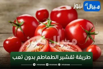 حتى لو كانت كميتها 10 كيلو!!.. إليك أسرع طريقة لتقشير الطماطم بدون تعب وفي وقت قصير جداً!