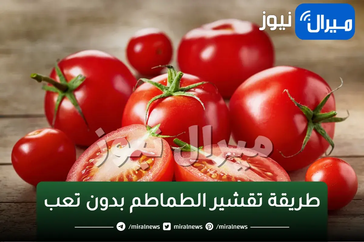 حتى لو كانت كميتها 10 كيلو!!.. إليك أسرع طريقة لتقشير الطماطم بدون تعب وفي وقت قصير جداً!