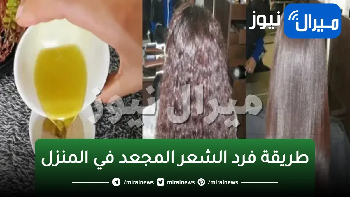 طريقة فرد الشعر المجعد في المنزل بمكونات طبيعية متوفرة في مطبخك وخطوات بسيطة