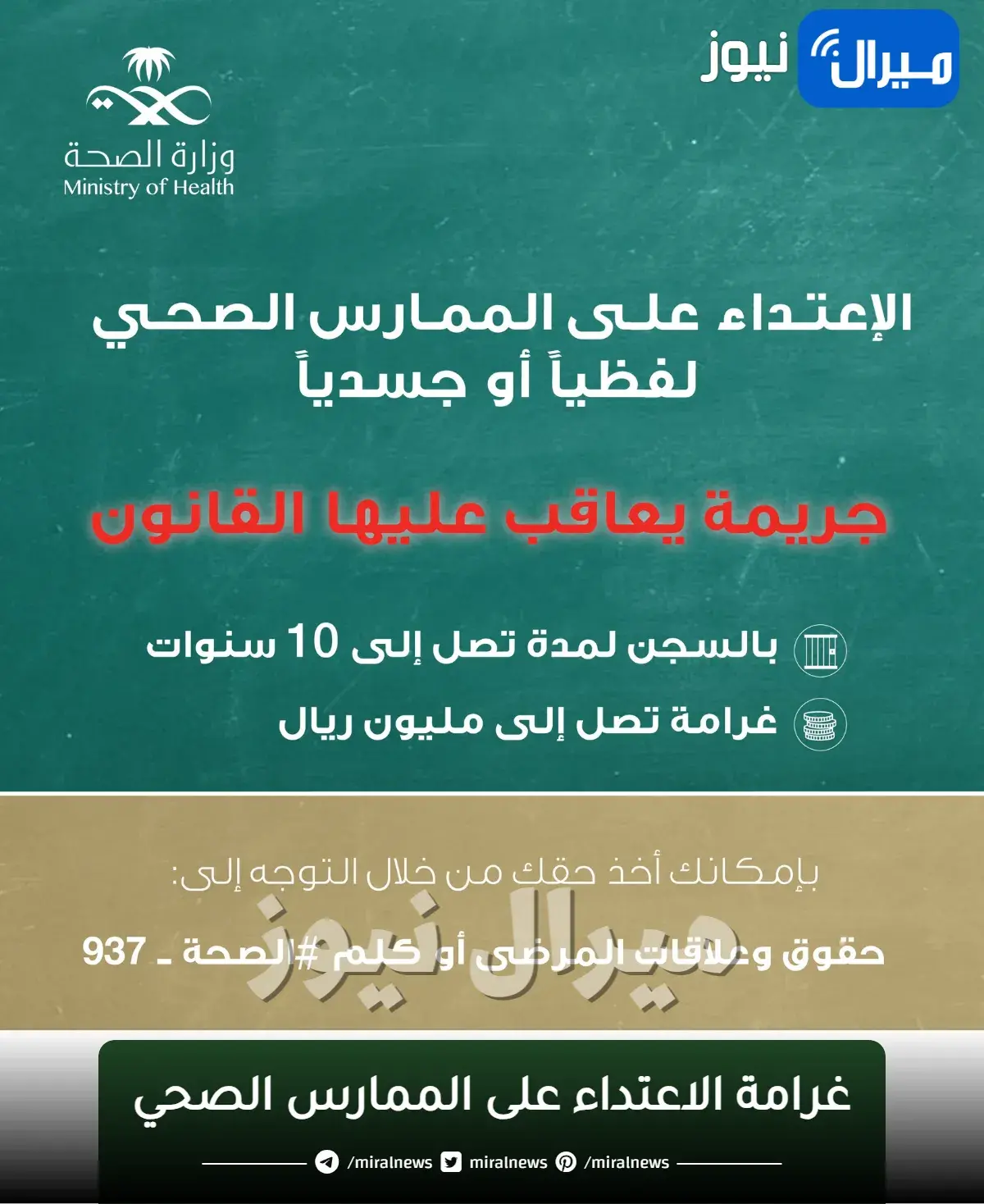 غرامة الاعتداء على الممارس الصحي