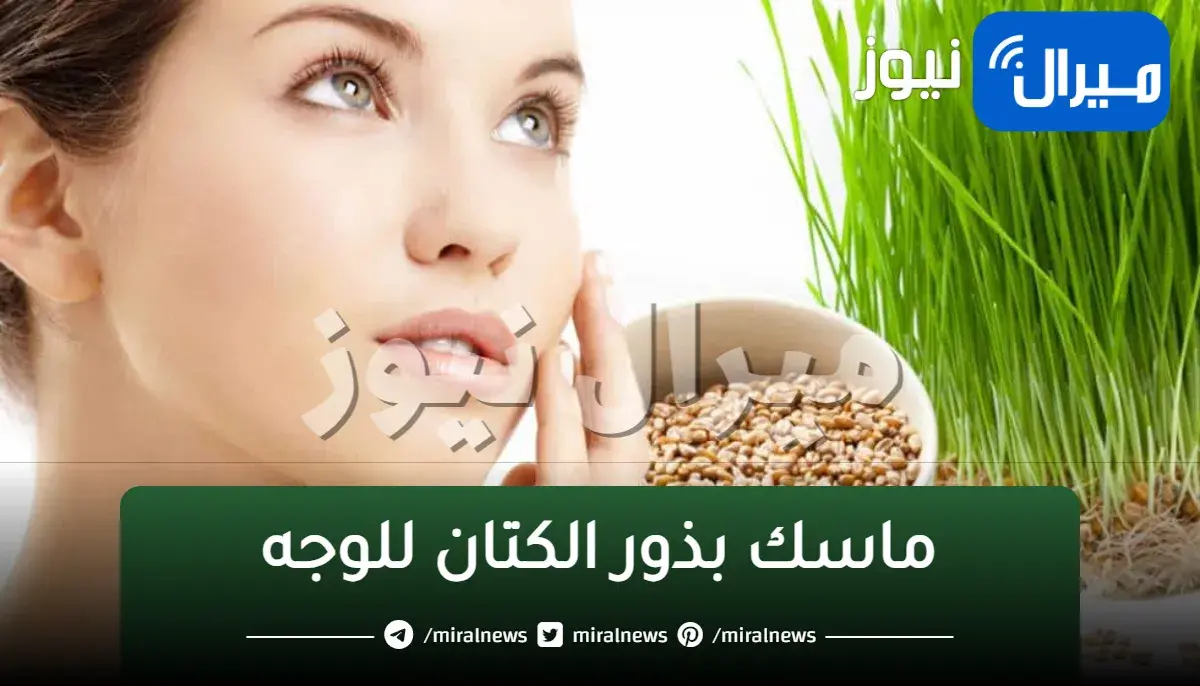 ماسك بذور الكتان للوجه