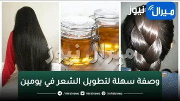 وصفة سهلة لتطويل الشعر في يومين