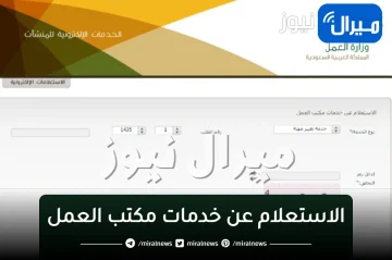 الاستعلام عن خدمات مكتب العمل الإلكترونية للمواطنين والمقيمين