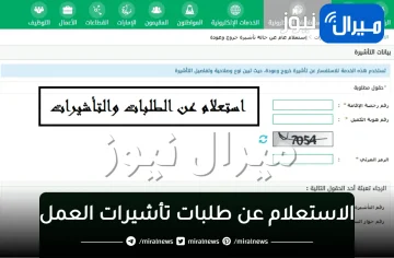 خدمات أبشر.. الاستعلام عن طلبات تأشيرات العمل