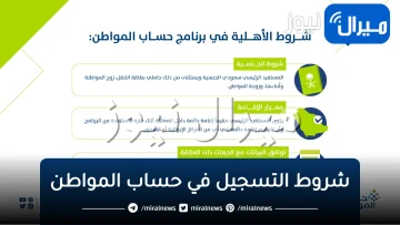 “تفاصيل” شروط التسجيل في حساب المواطن والمستفيدين من برنامج دعم حساب المواطن