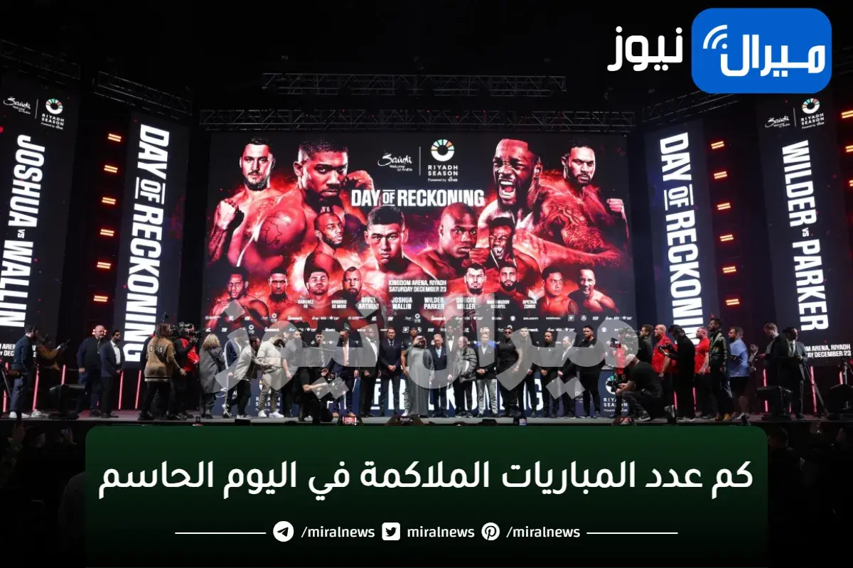 كم عدد المباريات الملاكمة في اليوم الحاسم