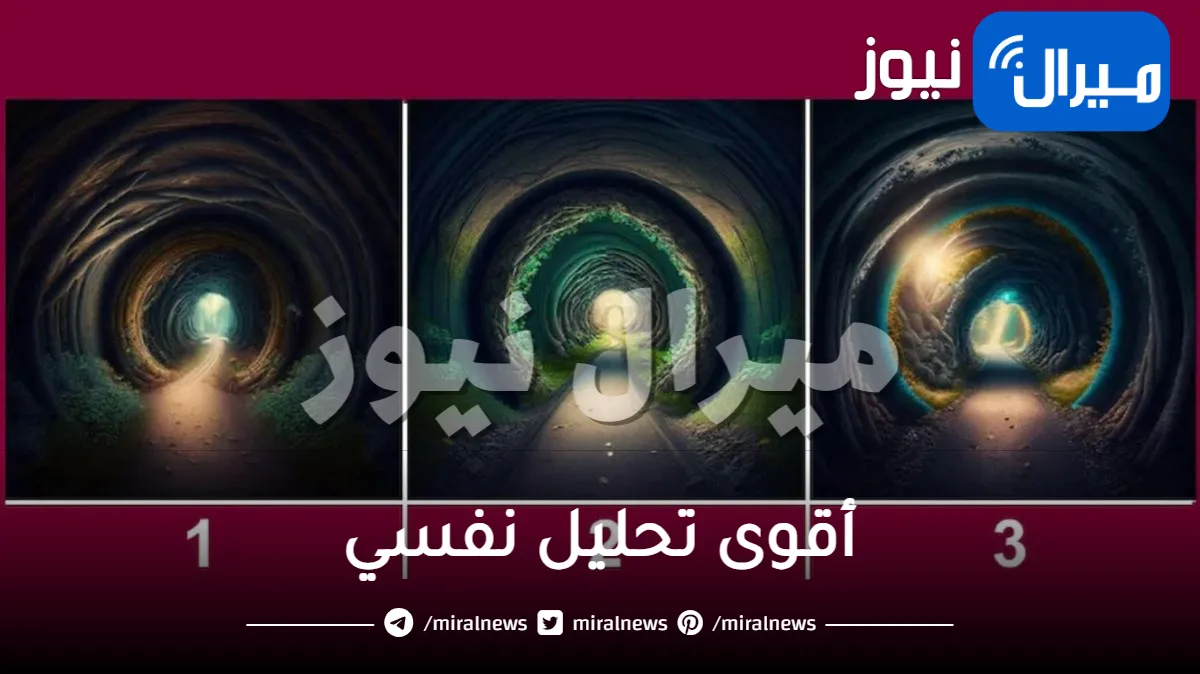 أقوى تحليل نفسي يكشف هل ستصبح ثريا أم لا في المستقبل عبر النفق الذي تختاره في صورة إختبار الشخصية