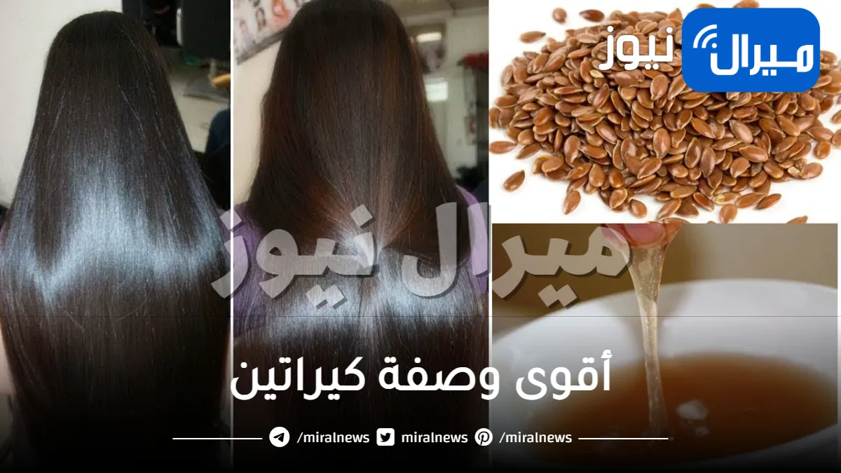 بـ 4 ملاعق فقط .. اعملي أقوى وصفة كيراتين من بذور الكتان لفرد وتنعيم الشعر الخشن الافريقي وجعله سلسا مثل الحرير