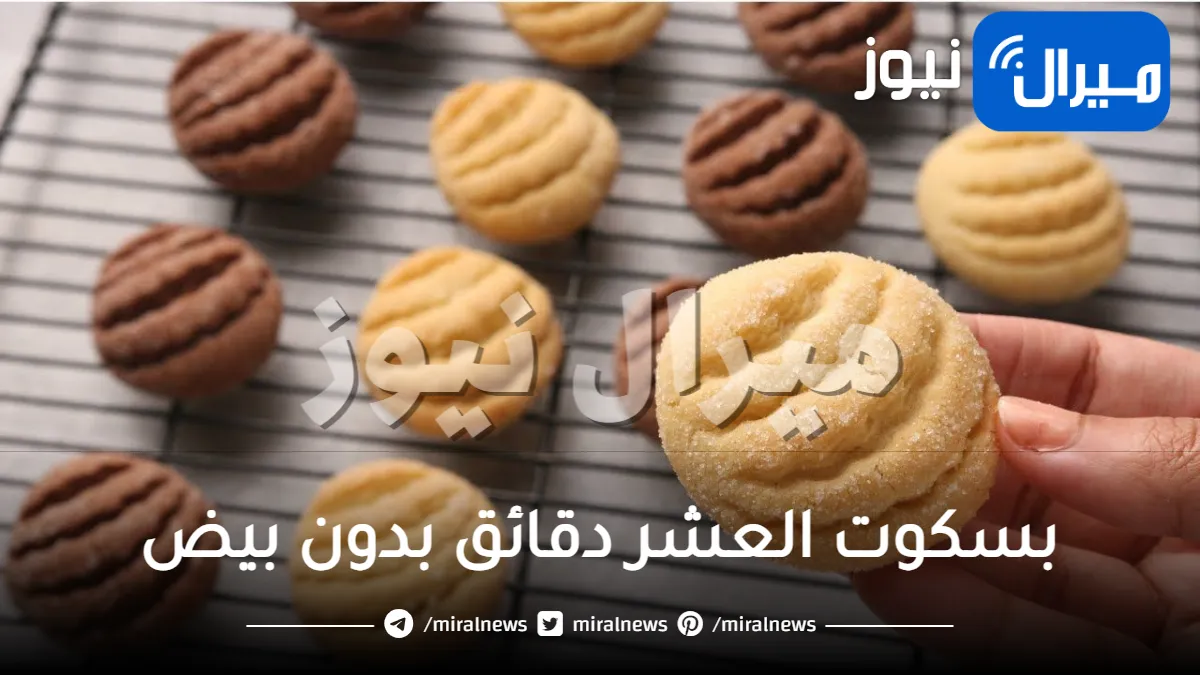 بسكوت العشر دقائق بدون بيض وبثلاث مكونات فقط احصلي على ألذ وأسرع بسكويت