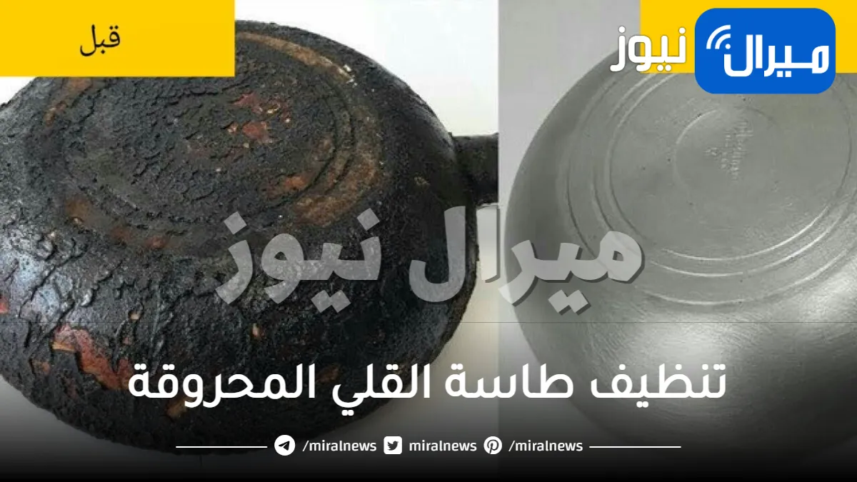 أقوى مكون سحري لتنظيف طاسة القلي المحروقة وإزالة الدهون والبقع الصعبة بدون تعب أو حك .. ستبهرك النتيجة