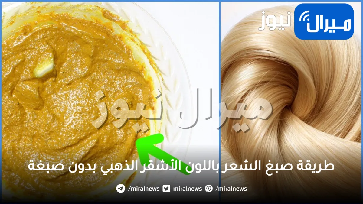 ودعاً للصبغات الكيمائية والحناء المتعبة … إليكِ طريقة مذهلة لصبغ الشعر باللون الأشقر الذهبي وإخفاء مثالي للشيب بدون عناء !