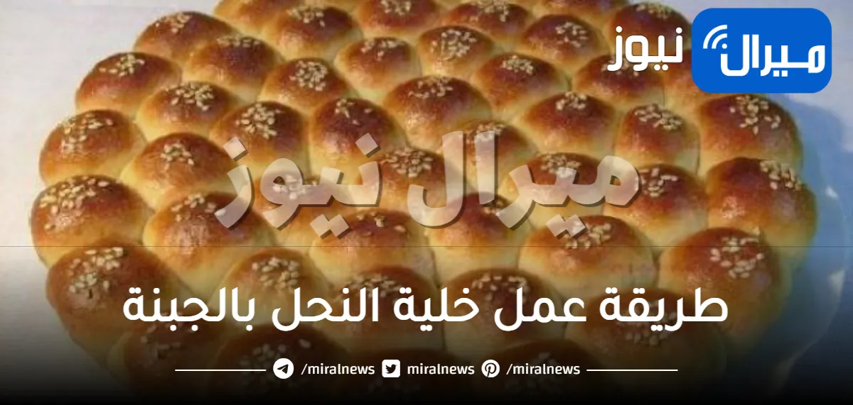 طريقة عمل خلية النحل بالجبنة والقشطة