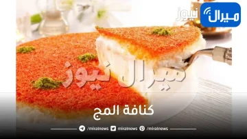 كنافة المج التركية هشه وخفيفه والطعم مميز بكل اسراها