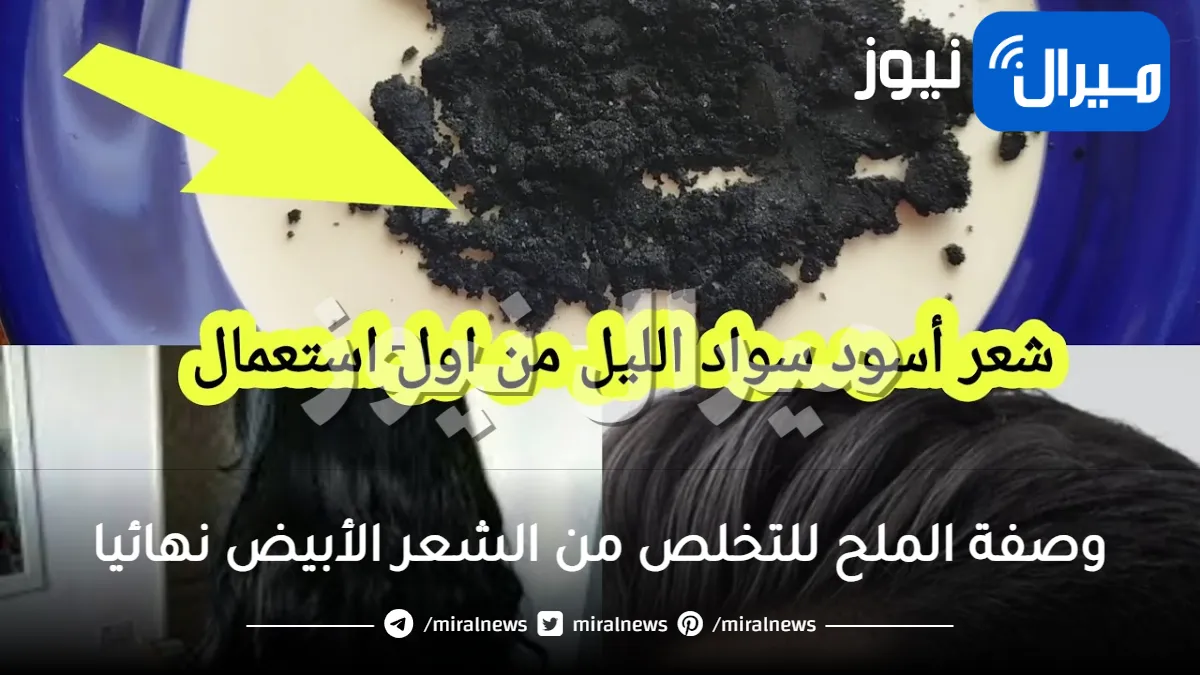 خلطة الملح الإعجازية للقضاء على الشعر الأبيض نهائيا بدون حناء وبدون صبغ الشعر .. لن يعود مرة أخرى