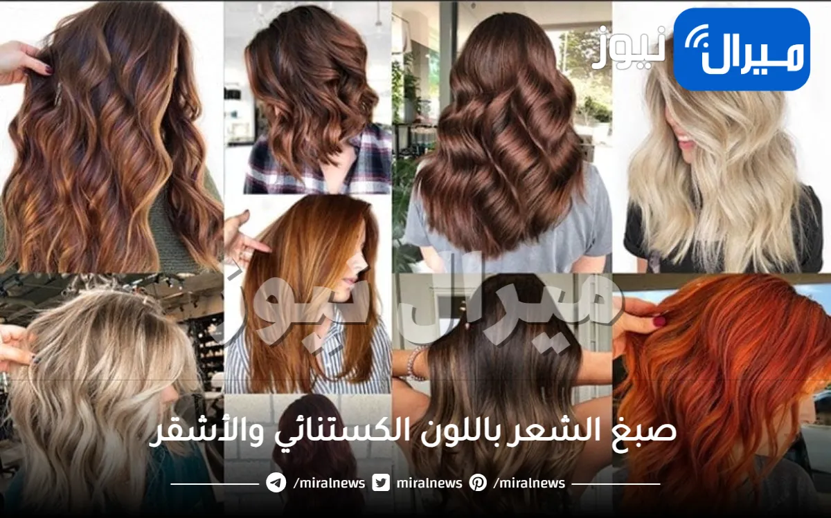 أسرار صبغ الشعر باللون الكستنائي والأشقر بطرق صالون العناية بالشعر والكوافير الطبيعية