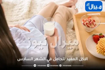 الاكل المفيد للحامل في الشهر السادس لزيادة وزن الجنين