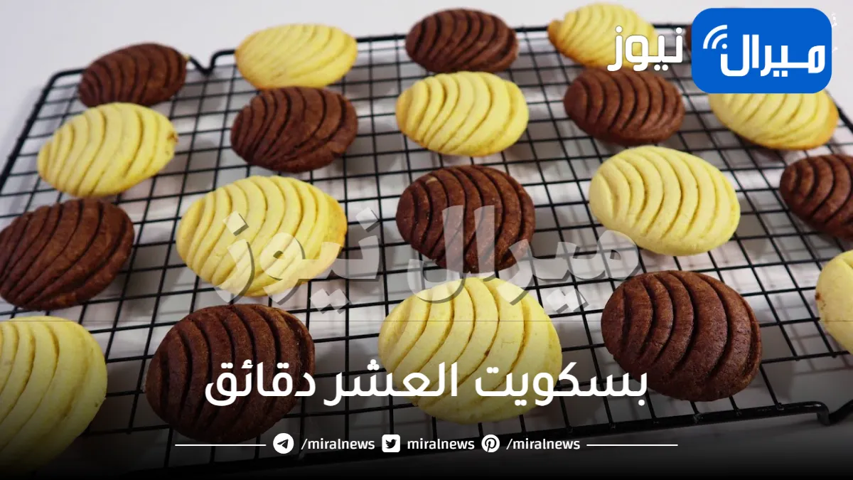 بكوب دقيق واحد .. حضري كمية كبيرة من بسكويت العشر دقائق المقرمش بأبسط طريقة وبألذ طعم لتحلية العيد