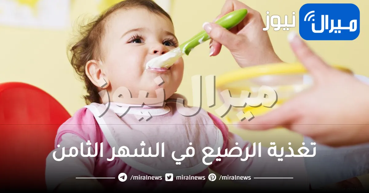 تغذية الرضيع في الشهر الثامن .. جدول تغذية لهذه المرحلة