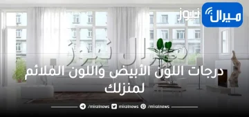 تعرفي على درجات اللون الأبيض واللون الملائم لمنزلك