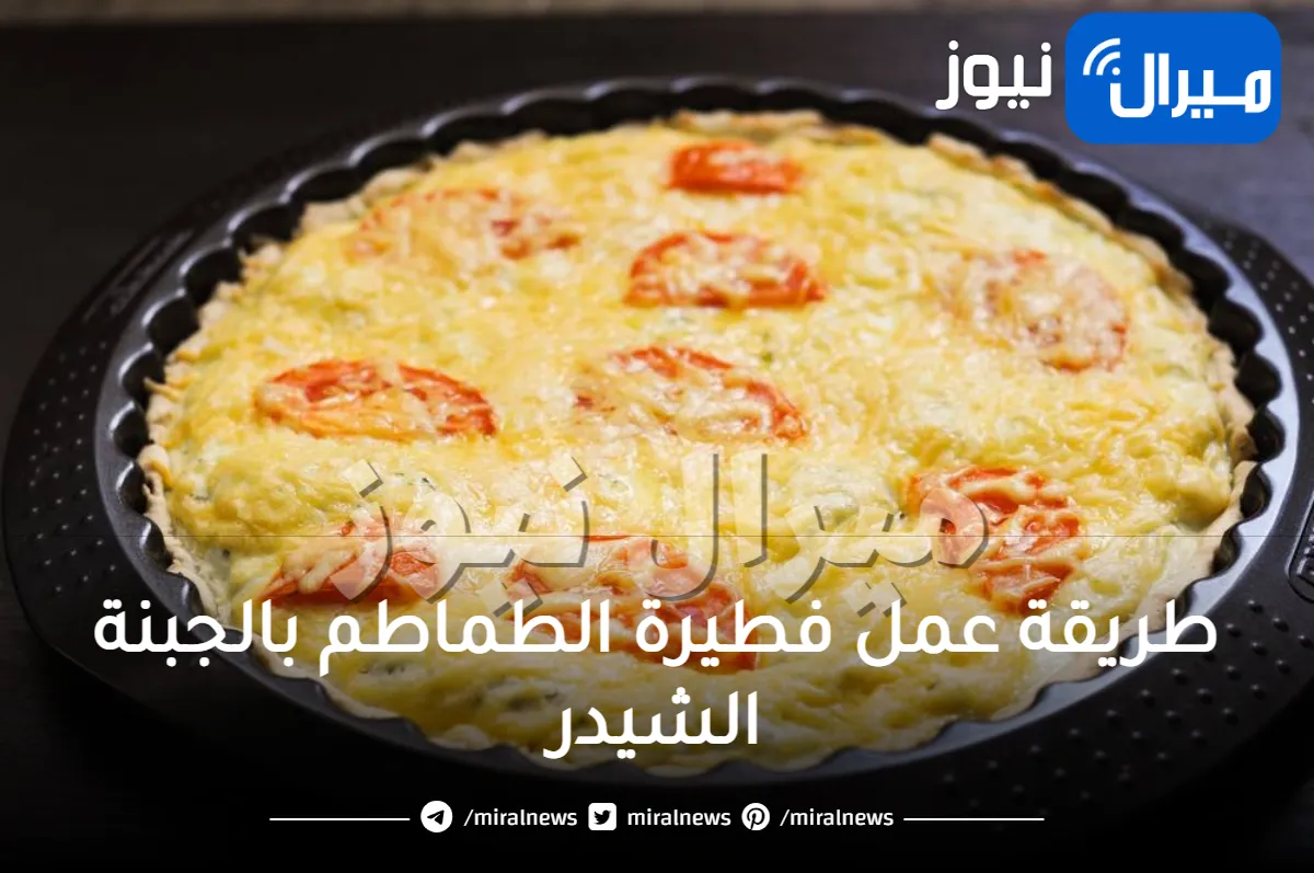 طريقة عمل فطيرة الطماطم بالجبنة الشيدر في المنزل وجبة شهية ولذيذة