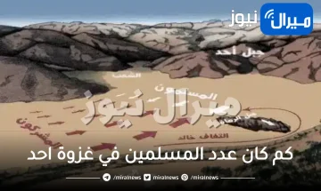 كم كان عدد المسلمين في غزوة احد