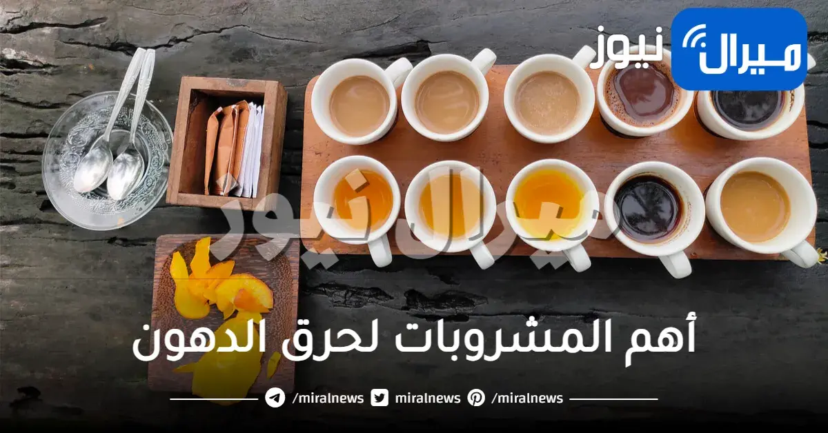 أهم المشروبات لحرق الدهون