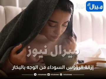 إزالة الرؤوس السوداء من الوجه بالبخار
