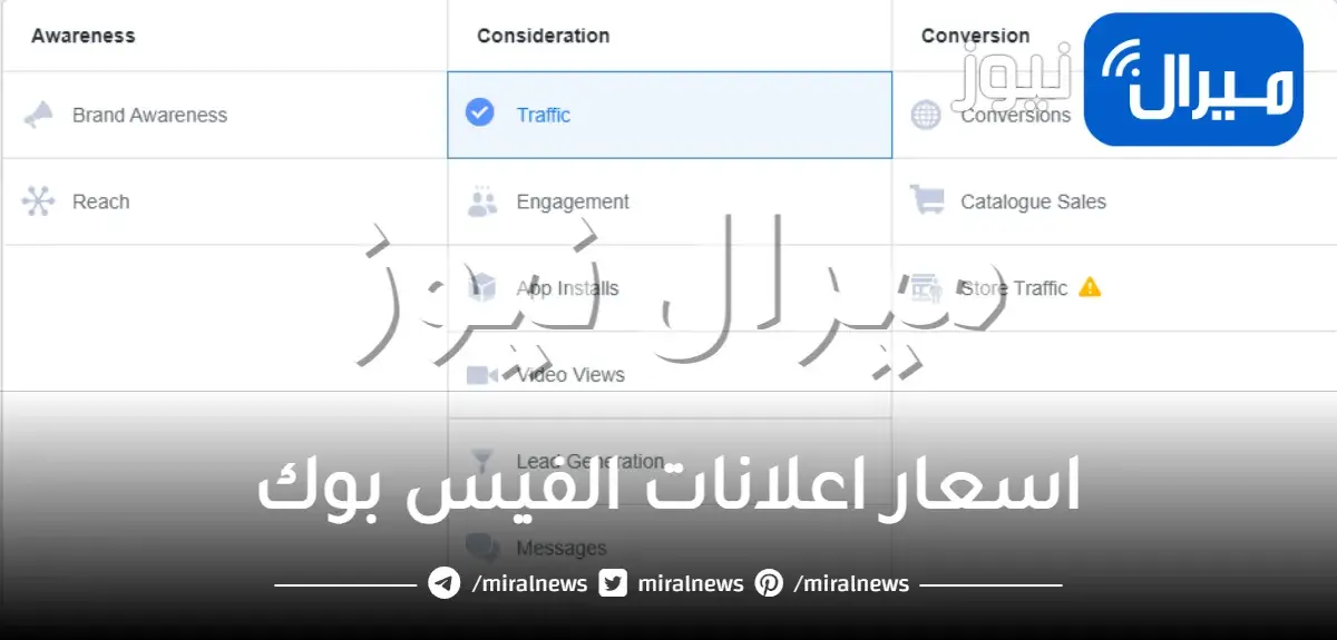 اسعار اعلانات الفيس بوك