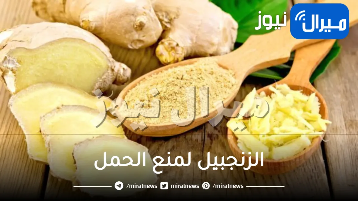 الزنجبيل لمنع الحمل