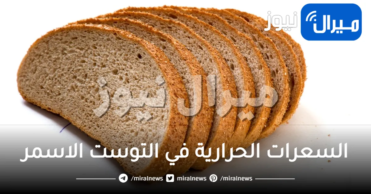 السعرات الحرارية في التوست الاسمر